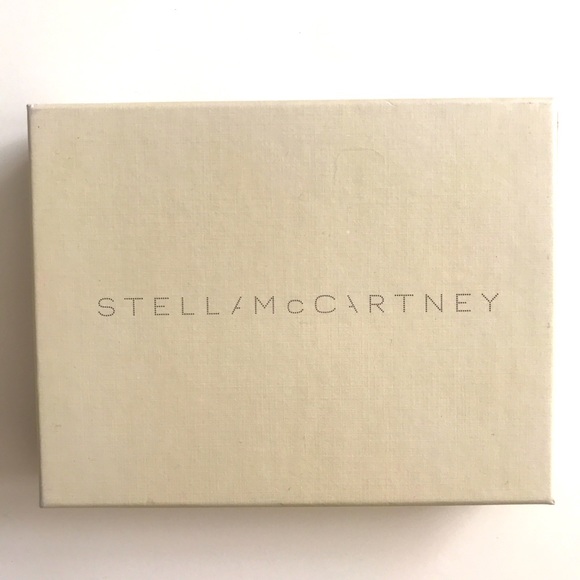 NWB Stella McCartney Metallic Gold Python Falabella Card Holder Case✨ Vegan - Picture 7 of 7